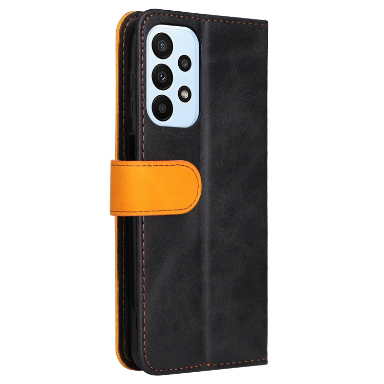 For Samsung Galaxy A23 / M23 / F23 Stitching-Color PU Leather Phone Case