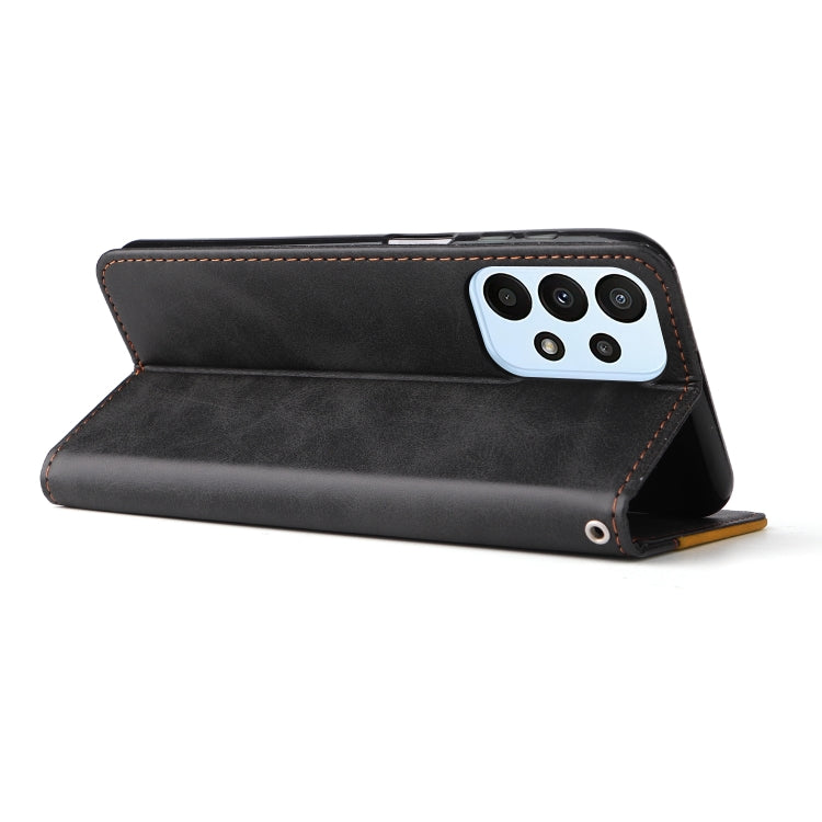For Samsung Galaxy A23 / M23 / F23 Stitching-Color PU Leather Phone Case