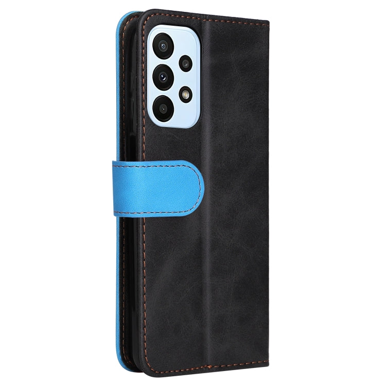 For Samsung Galaxy A23 / M23 / F23 Stitching-Color PU Leather Phone Case