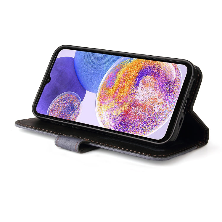 For Samsung Galaxy A23 / M23 / F23 Stitching-Color PU Leather Phone Case