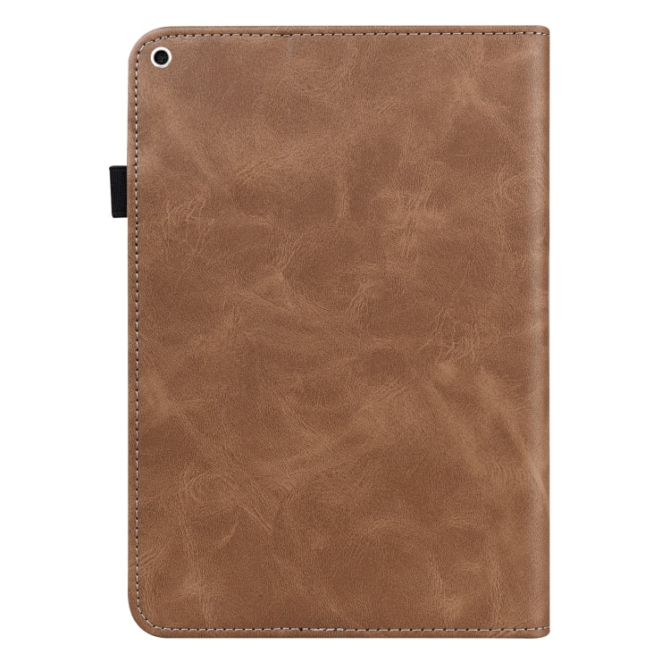 Solid Color Embossed Striped Smart Leather Case For iPad 5 / 6 / 7 / 8 2017