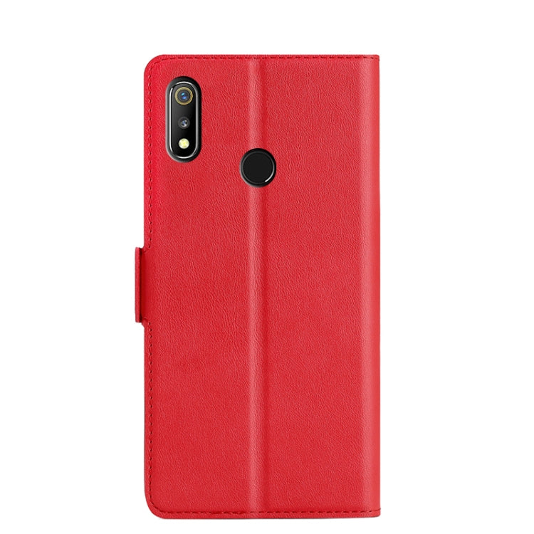 For OPPO Realme 3 Ultra-thin Voltage Side Buckle PU + TPU Leather Phone Case