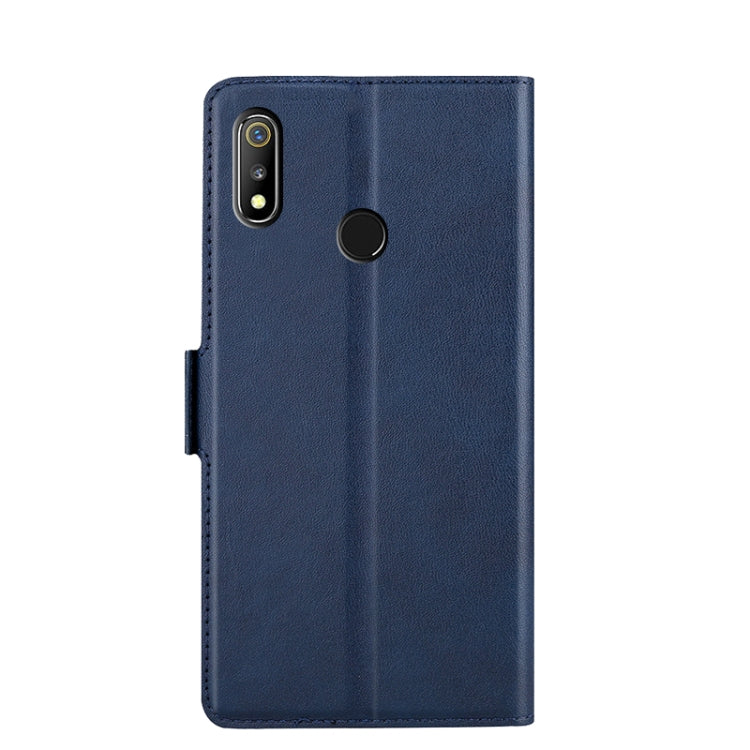 For OPPO Realme 3 Ultra-thin Voltage Side Buckle PU + TPU Leather Phone Case