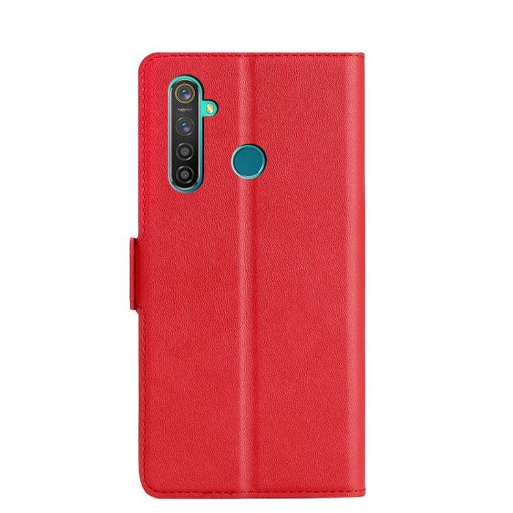 For OPPO Realme Q Ultra-thin Voltage Side Buckle PU + TPU Leather Phone Case