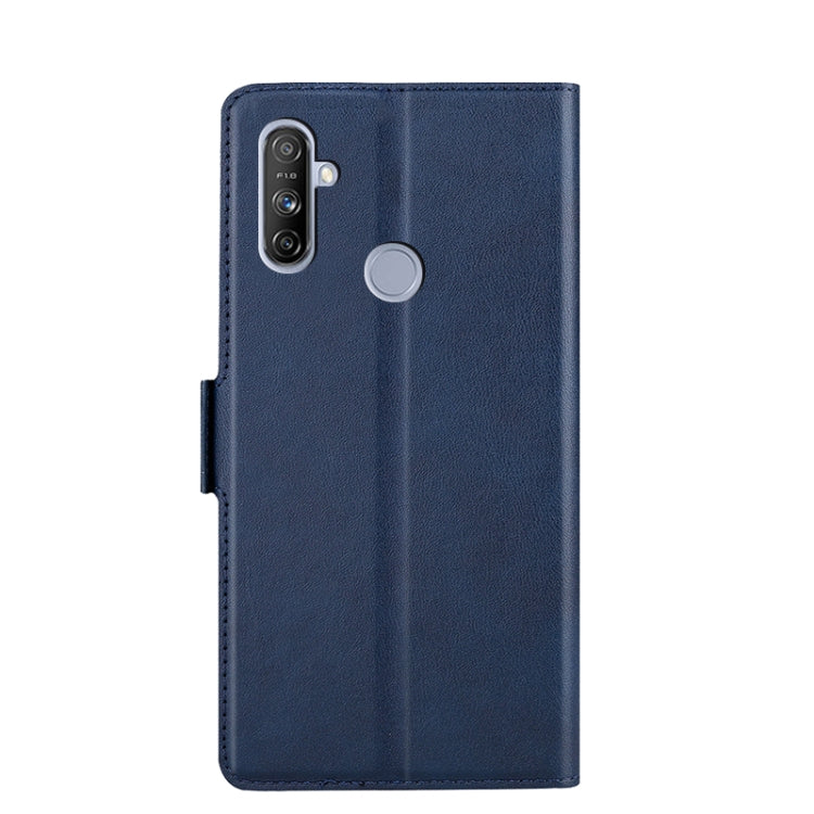 For OPPO Realme C3 with Fingerprint / Narzo 20A Ultra-thin Voltage Side Buckle PU + TPU Leather Phone Case