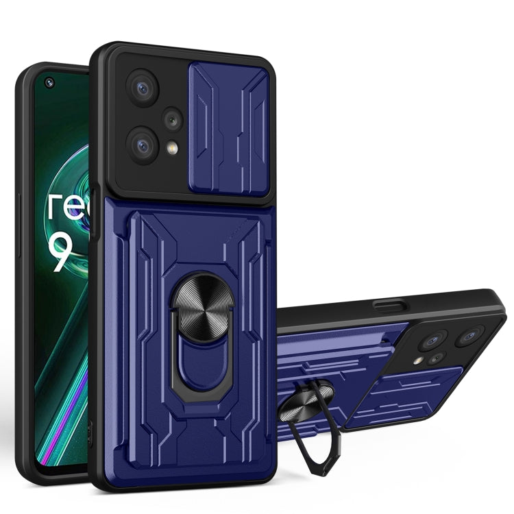 For OPPO Realme 9 Pro Sliding Camshield Card Phone Case