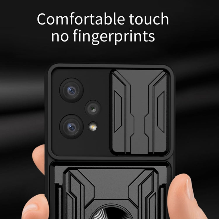 For OPPO Realme 9 Pro Sliding Camshield Card Phone Case