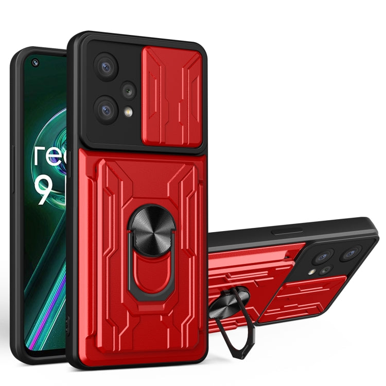For OPPO Realme 9 Pro+ Sliding Camshield Card Phone Case