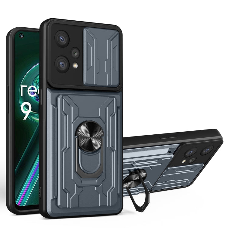 For OPPO Realme 9 Pro+ Sliding Camshield Card Phone Case