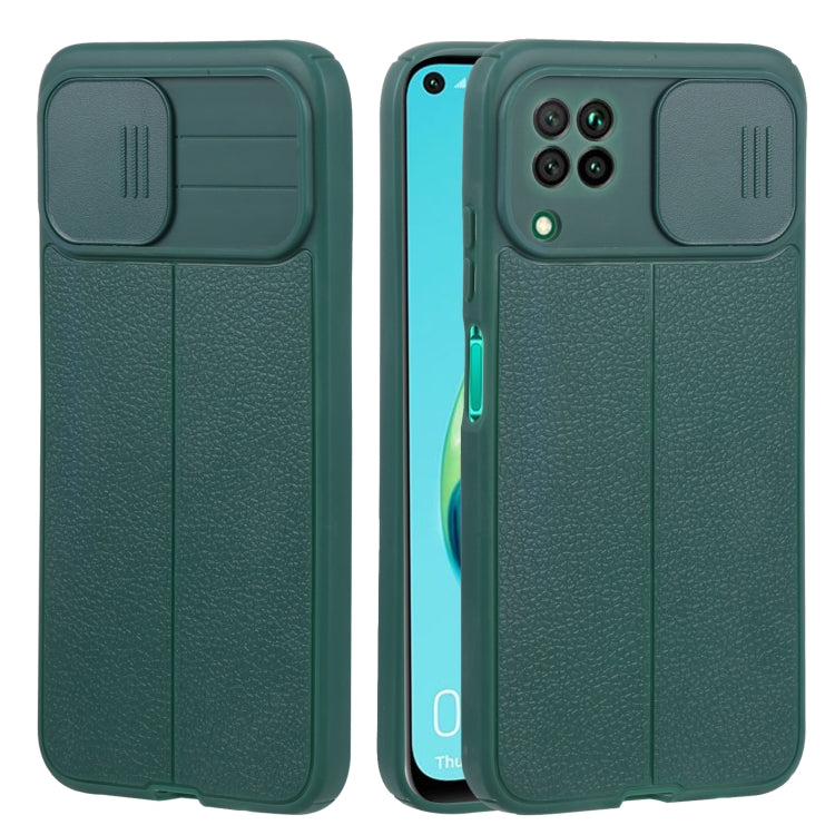 For Huawei P40 Lite / nova 7i Litchi Texture Sliding Camshield TPU Phone Case
