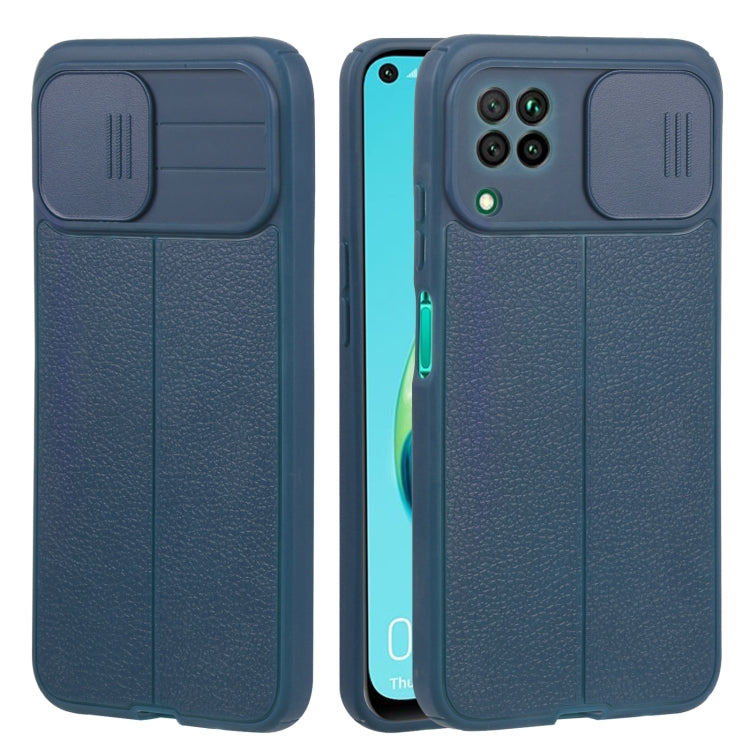 For Huawei P40 Lite / nova 7i Litchi Texture Sliding Camshield TPU Phone Case
