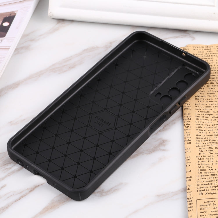 For Huawei Y7a / P Smart 2021 Litchi Texture Sliding Camshield TPU Phone Case