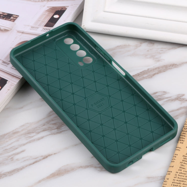 For Huawei Y7a / P Smart 2021 Litchi Texture Sliding Camshield TPU Phone Case
