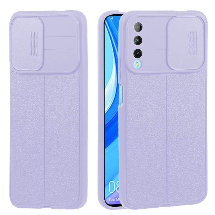 For Huawei Y9s Litchi Texture Sliding Camshield TPU Phone Case