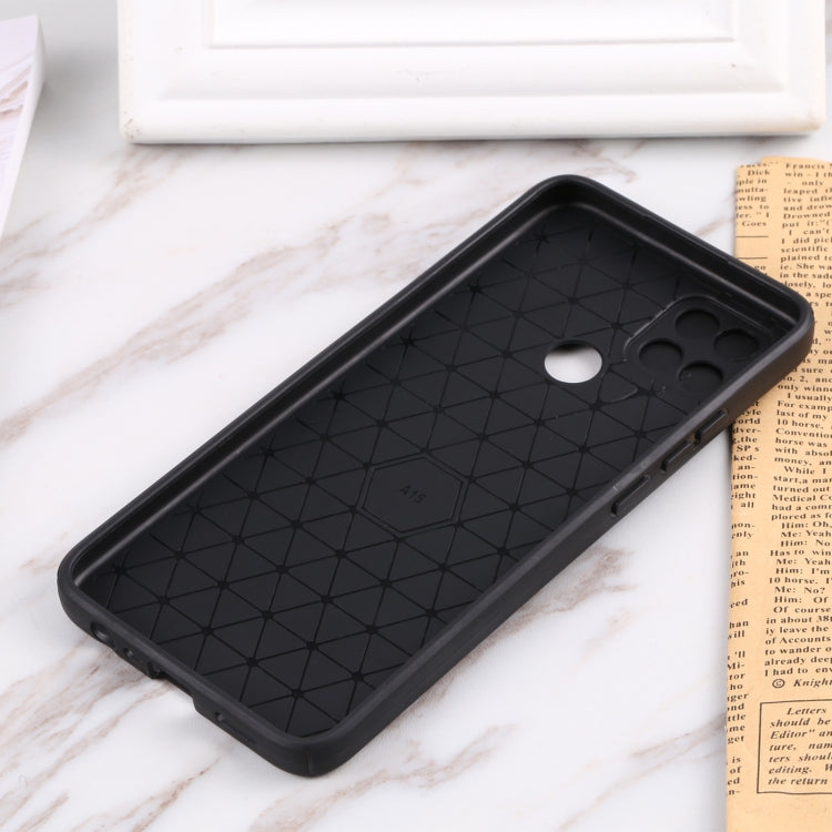 For OPPO A15 / A15s Litchi Texture Sliding Camshield TPU Phone Case