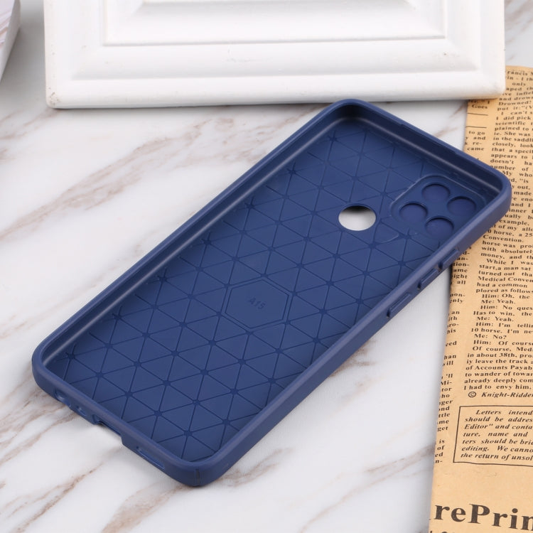 For OPPO A15 / A15s Litchi Texture Sliding Camshield TPU Phone Case