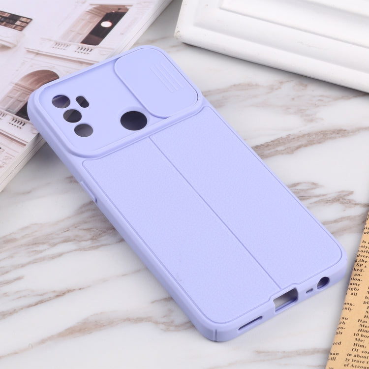 For OPPO A53 2020/ A32 5G / A33 2020 / A53s Litchi Texture Sliding Camshield TPU Phone Case