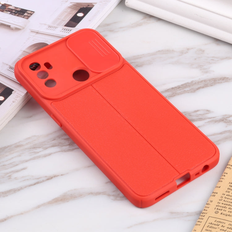 For OPPO A53 2020/ A32 5G / A33 2020 / A53s Litchi Texture Sliding Camshield TPU Phone Case