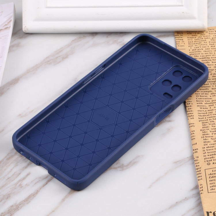 For OPPO A54 4G Litchi Texture Sliding Camshield TPU Phone Case