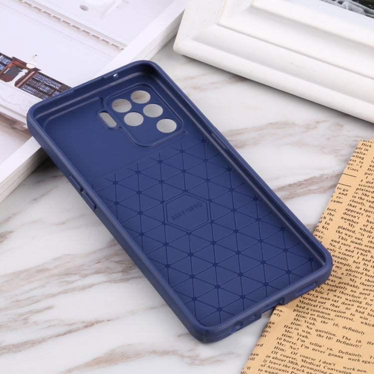 For OPPO A94 4G / Reno5 F / Reno5 Lite / F19 Litchi Texture Sliding Camshield TPU Phone Case