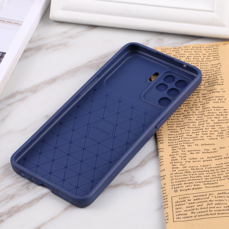 For OPPO A94 4G / Reno5 F / Reno5 Lite / F19 Litchi Texture Sliding Camshield TPU Phone Case