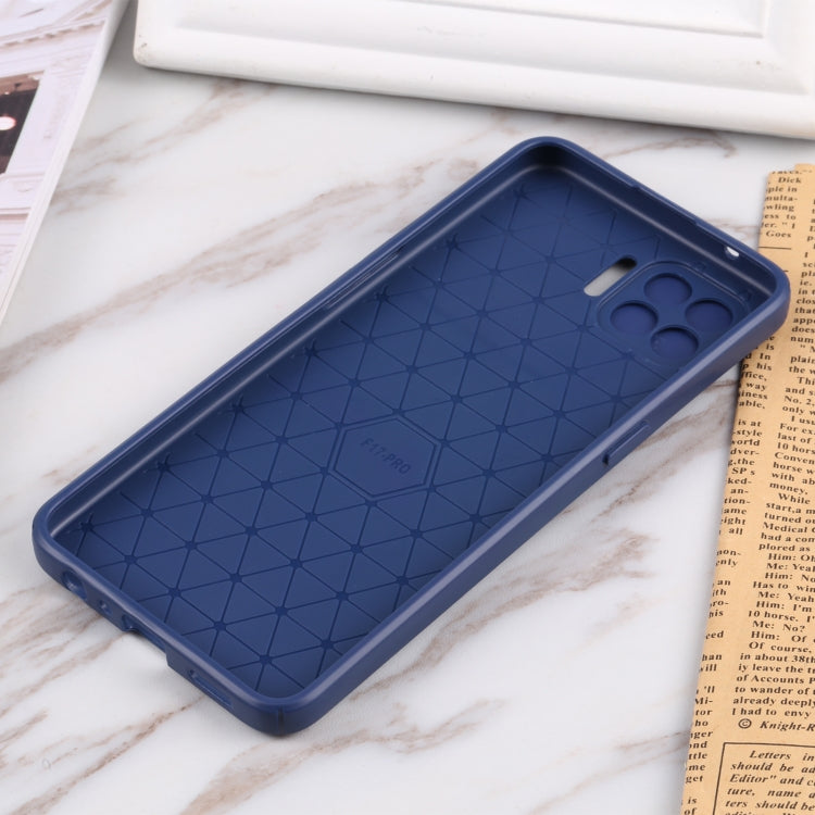 For OPPO F17 Pro / Reno4 Lite / A93 / Reno4 F Litchi Texture Sliding Camshield TPU Phone Case