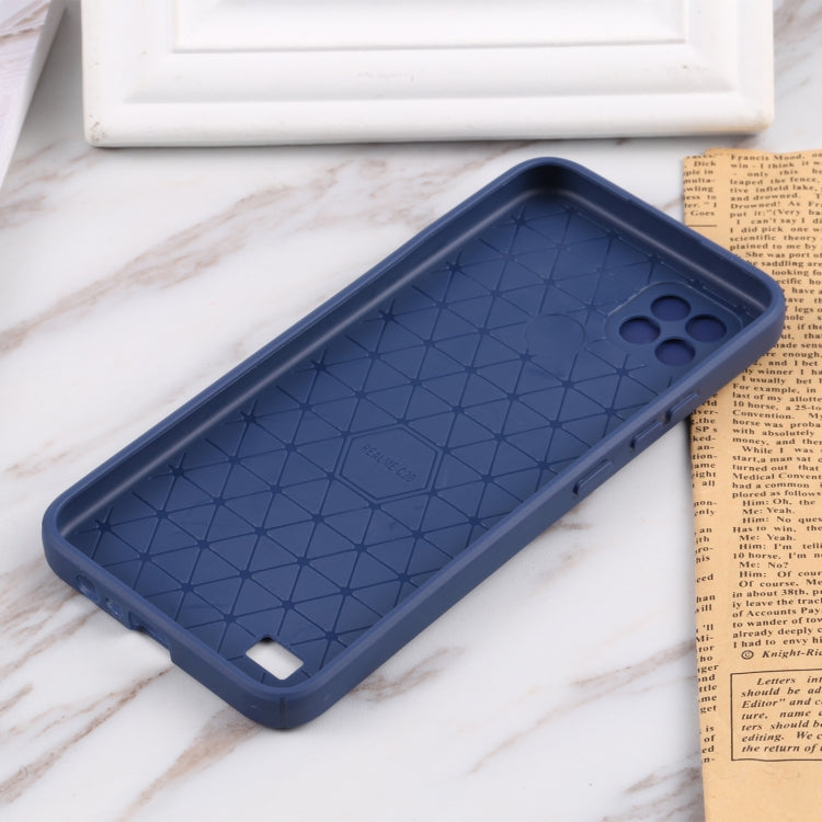 For OPPO Realme C11 / C20 Litchi Texture Sliding Camshield TPU Phone Case