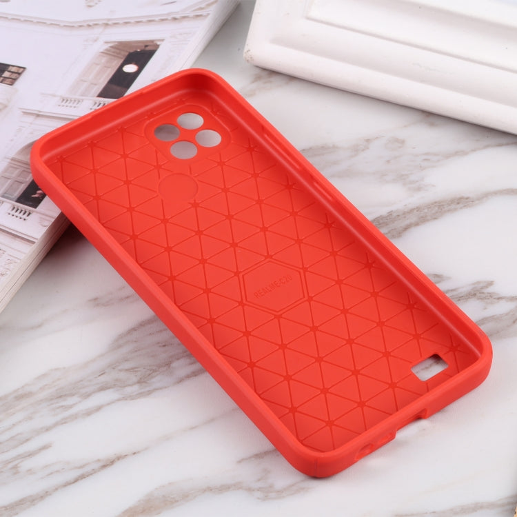 For OPPO Realme C11 / C20 Litchi Texture Sliding Camshield TPU Phone Case