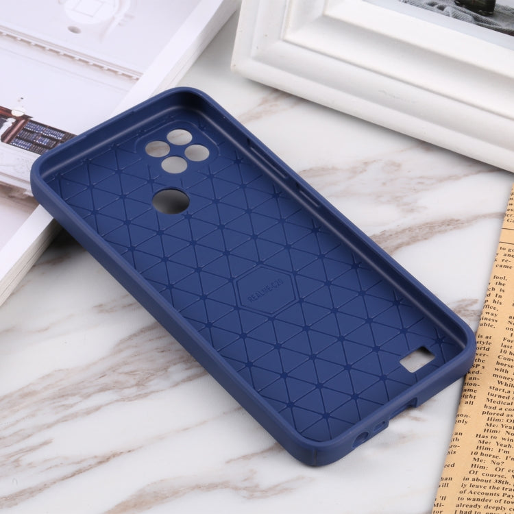 For OPPO Realme C21 Litchi Texture Sliding Camshield TPU Phone Case