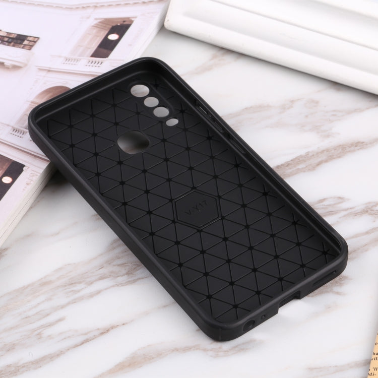 For vivo Y17 Litchi Texture Sliding Camshield TPU Phone Case