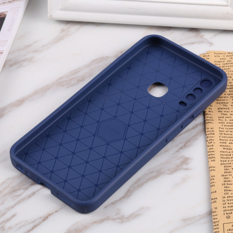 For vivo Y17 Litchi Texture Sliding Camshield TPU Phone Case