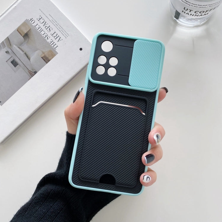 For Xiaomi Redmi Note 11 4G Foreign Version Sliding Camshield Card TPU + PC Case