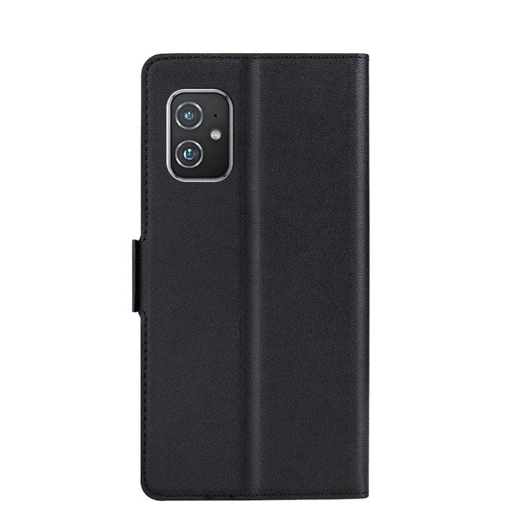 For Asus Zenfone 8 ZS590KS Ultra-thin Voltage Side Buckle PU + TPU Leather Phone Case