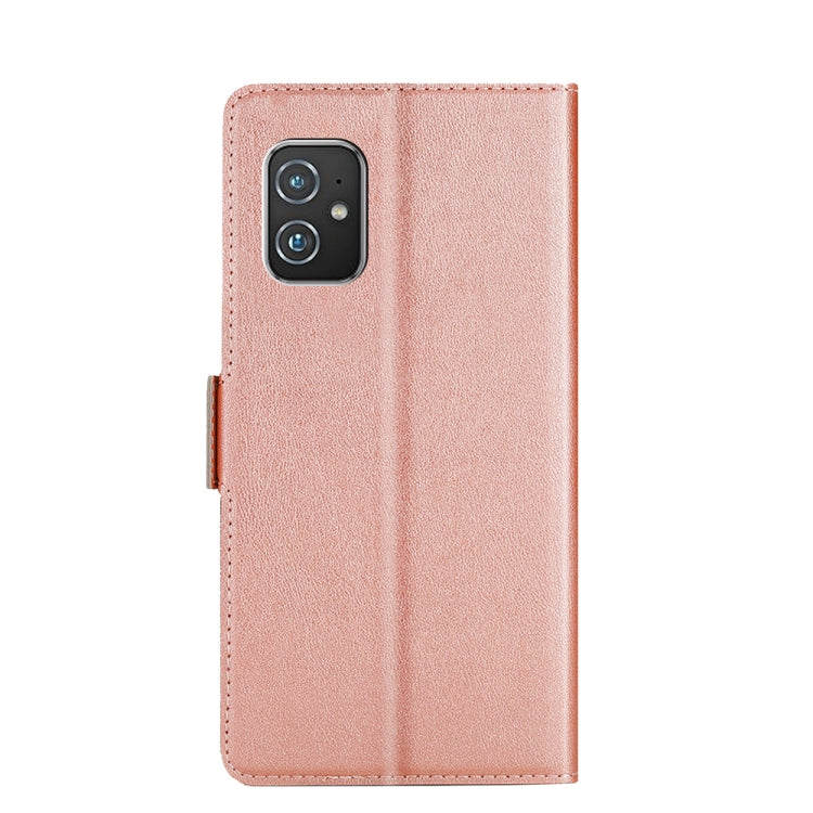 For Asus Zenfone 8 ZS590KS Ultra-thin Voltage Side Buckle PU + TPU Leather Phone Case