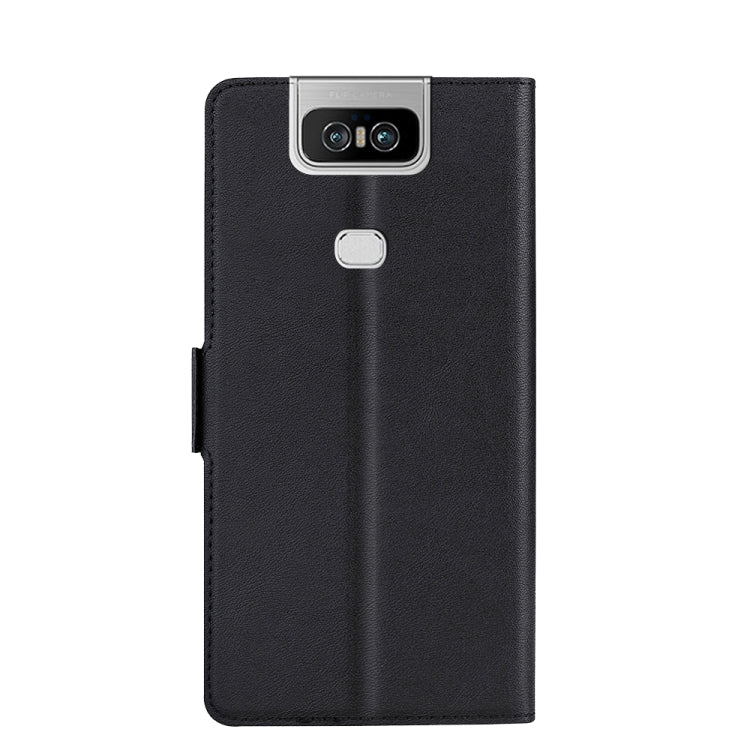 For Asus Zenfone 6 ZS630KL Ultra-thin Voltage Side Buckle PU + TPU Leather Phone Case