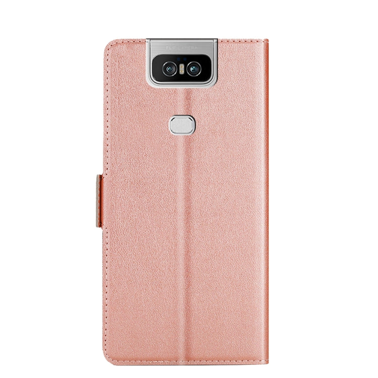 For Asus Zenfone 6 ZS630KL Ultra-thin Voltage Side Buckle PU + TPU Leather Phone Case
