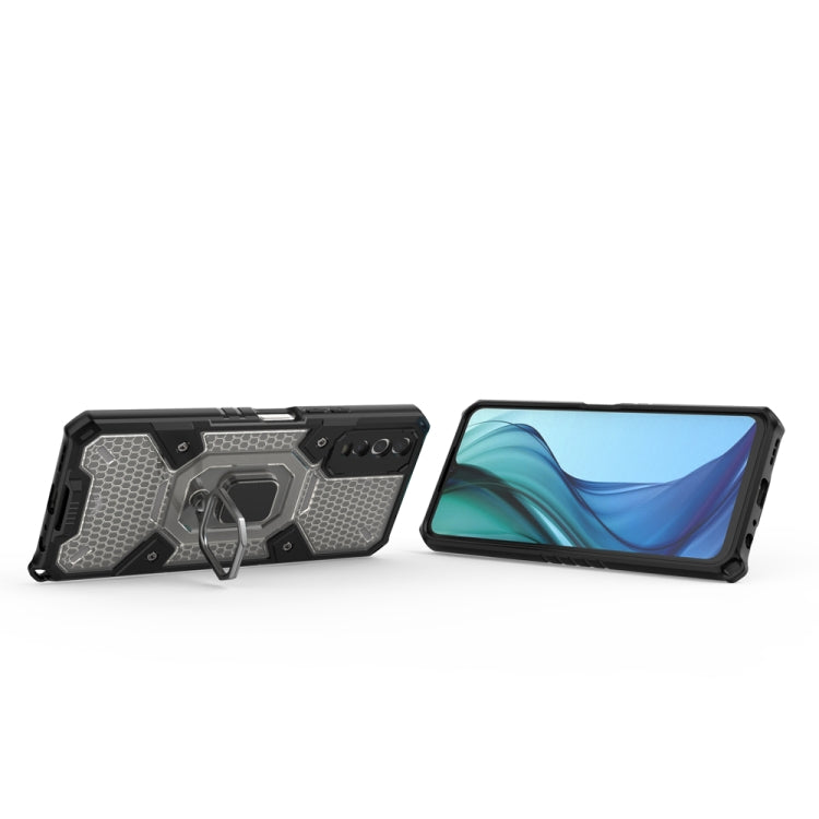 For vivo Y20 Space PC+TPU Shockproof Phone Case with Ring Holder