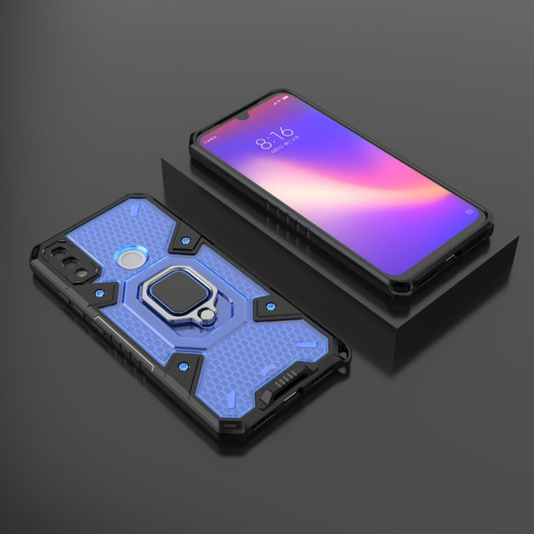 For Xiaomi Redmi Note 7 Space PC+TPU Shockproof Phone Case with Ring Holder