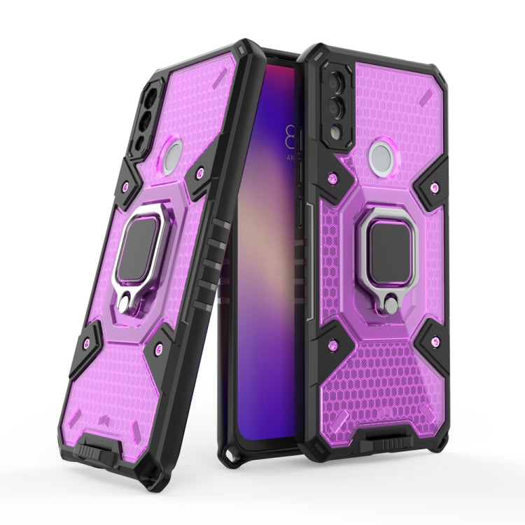 For Xiaomi Redmi Note 7 Space PC+TPU Shockproof Phone Case with Ring Holder