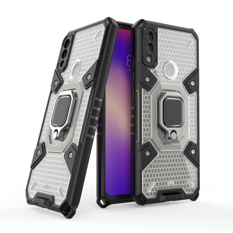For Xiaomi Redmi Note 7 Space PC+TPU Shockproof Phone Case with Ring Holder