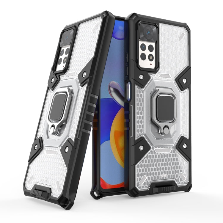 For Xiaomi Redmi Note 11 Pro 5G / 4G Global Space PC+TPU Shockproof Phone Case with Ring Holder