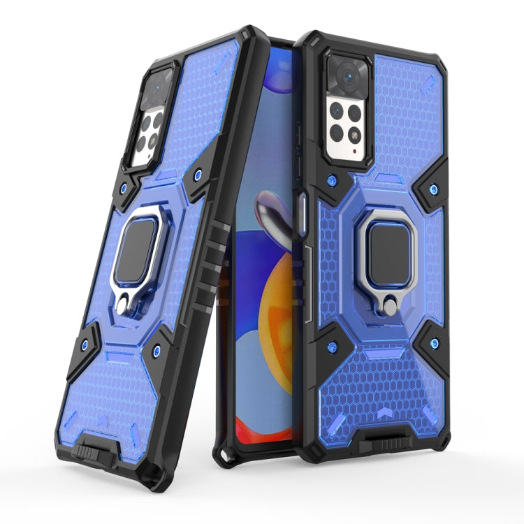 For Xiaomi Redmi Note 11 Pro 5G / 4G Global Space PC+TPU Shockproof Phone Case with Ring Holder