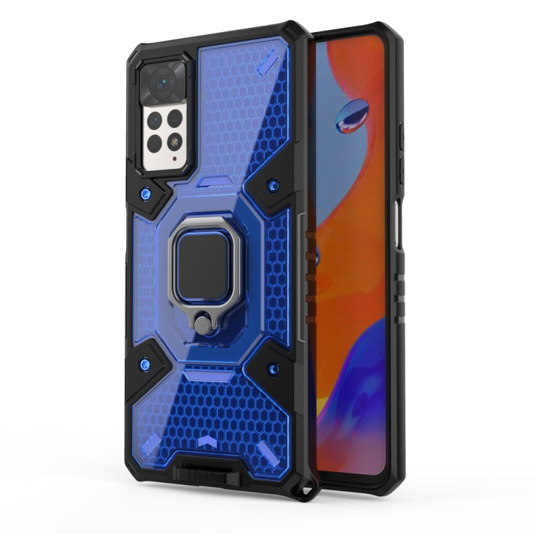 For Xiaomi Redmi Note 11 Pro 5G / 4G Global Space PC+TPU Shockproof Phone Case with Ring Holder