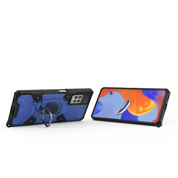 For Xiaomi Redmi Note 11 Pro 5G / 4G Global Space PC+TPU Shockproof Phone Case with Ring Holder