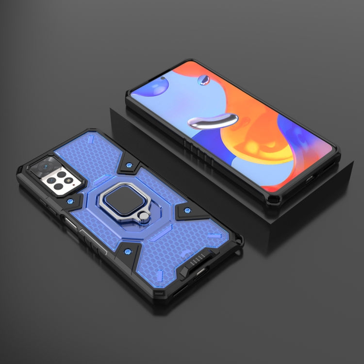 For Xiaomi Redmi Note 11 Pro 5G / 4G Global Space PC+TPU Shockproof Phone Case with Ring Holder