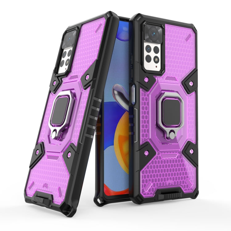 For Xiaomi Redmi Note 11 Pro 5G / 4G Global Space PC+TPU Shockproof Phone Case with Ring Holder