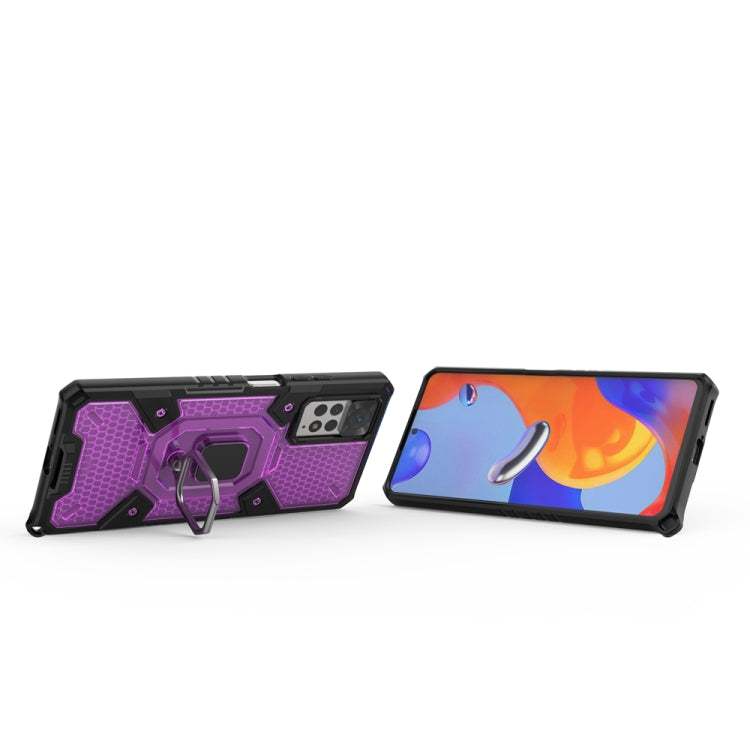 For Xiaomi Redmi Note 11 Pro 5G / 4G Global Space PC+TPU Shockproof Phone Case with Ring Holder