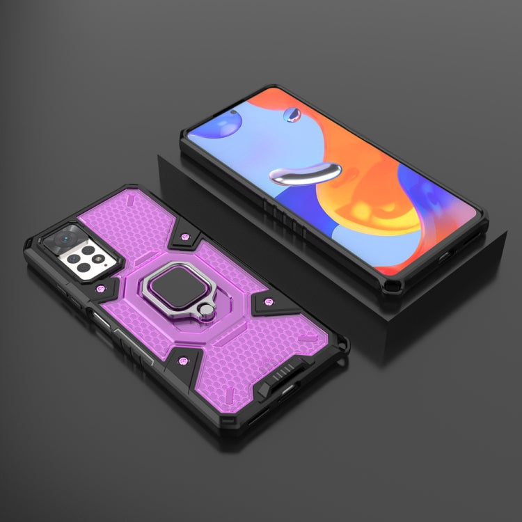 For Xiaomi Redmi Note 11 Pro 5G / 4G Global Space PC+TPU Shockproof Phone Case with Ring Holder