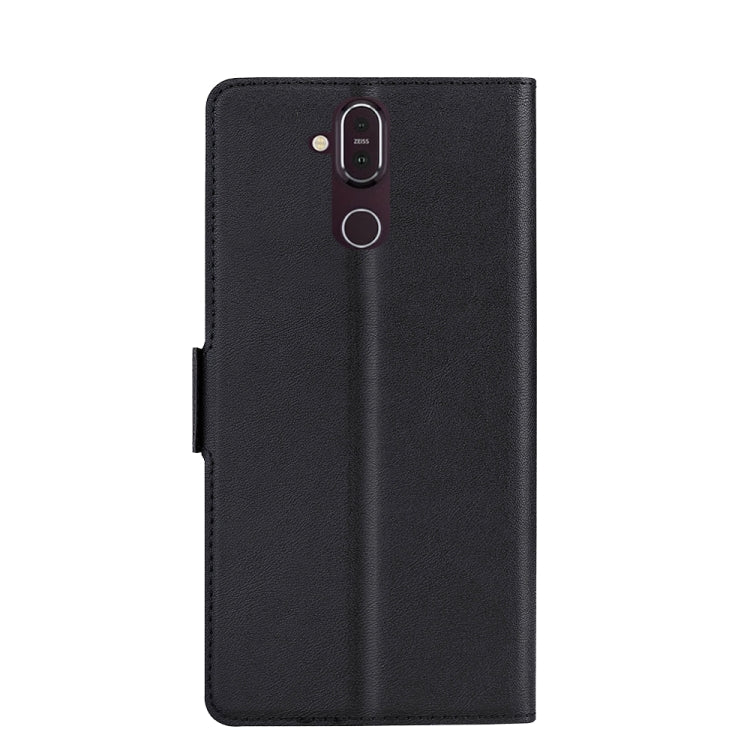 For Nokia 8.1 Ultra-thin Voltage Side Buckle PU + TPU Leather Phone Case