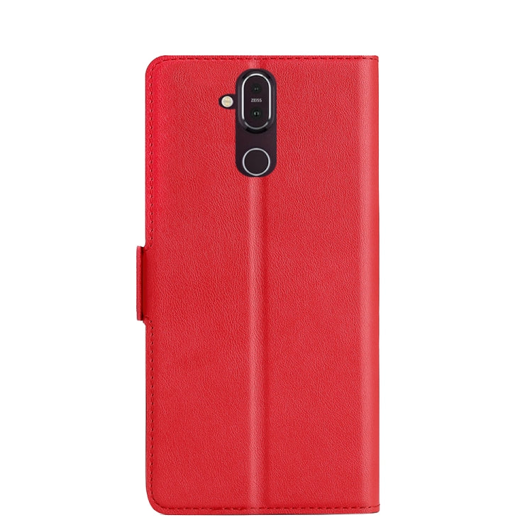 For Nokia 8.1 Ultra-thin Voltage Side Buckle PU + TPU Leather Phone Case